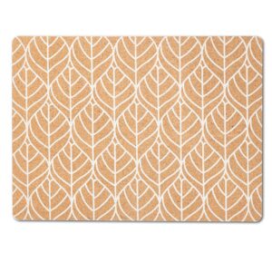 Platzset "Graphic Leave", Kork, weiß