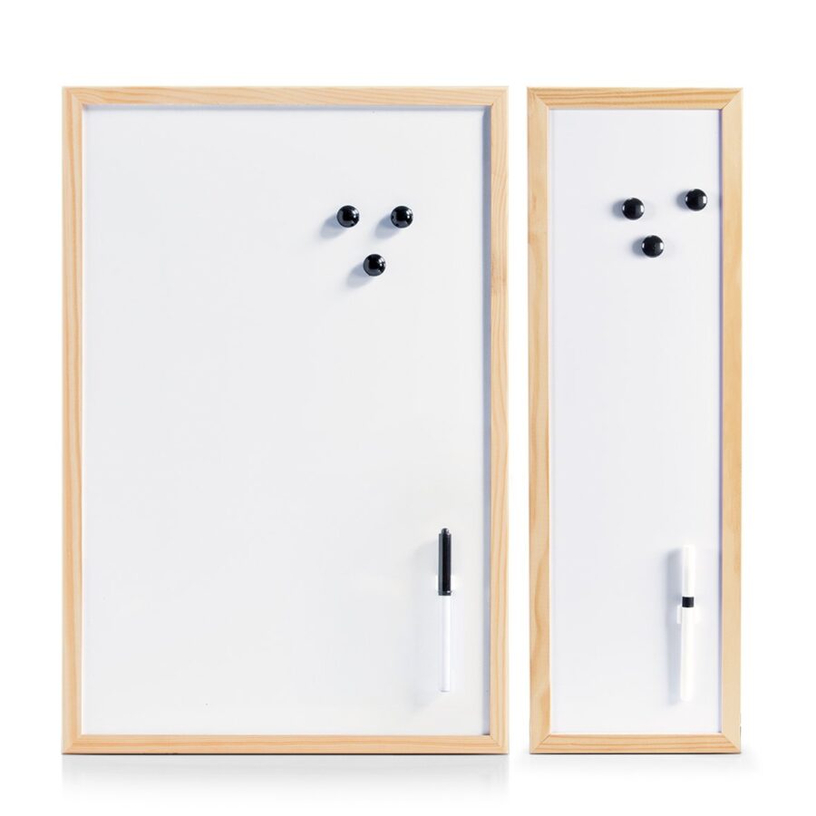 Magnet-/Schreibtafel, Metall/Kiefer