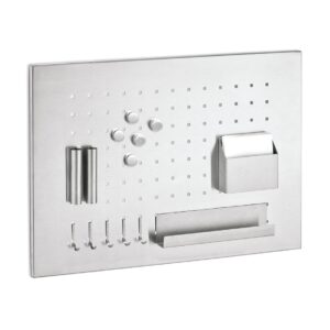 Memoboard m. Utensilien, Edelstahl