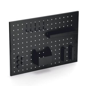 Memoboard m. Utensilien, Metall, schwarz