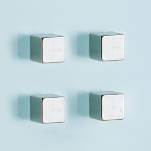 Magnet-Set "Cube", 4-tlg., extra stark, Metall
