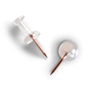 Push-Pins-Set, 25-tlg., transparent/roségold