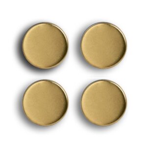 Magnet-Set, 4-tlg., extra stark, Metall, gold