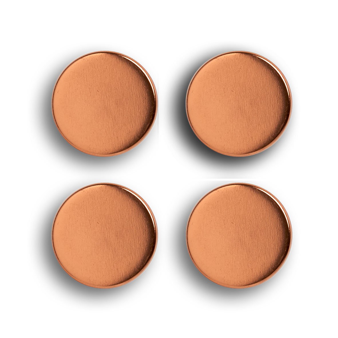 Magnet-Set, 4-tlg., extra stark, Metall, roségold