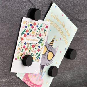 Magnet-Set, 4-tlg., extra stark, Metall, schwarz