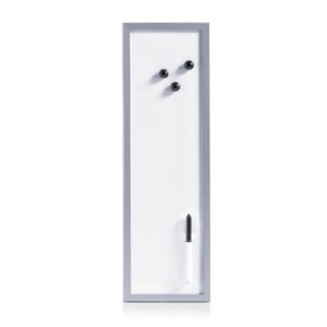 Magnet-/Schreibtafel, Metall/MDF, alugrau