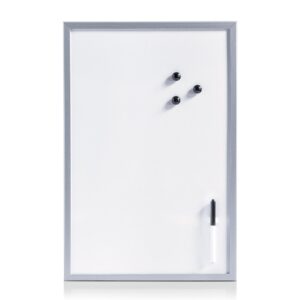 Magnet-/Schreibtafel, Metall/MDF, alugrau