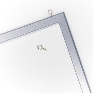 Magnet-/Schreibtafel, Metall/MDF, alugrau