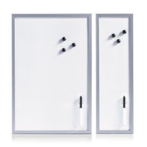 Magnet-/Schreibtafel, Metall/MDF, alugrau