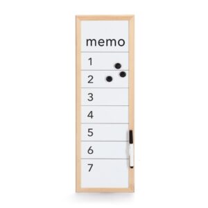 Magnet-/Schreibtafel 'Memo', Metall/Kiefer