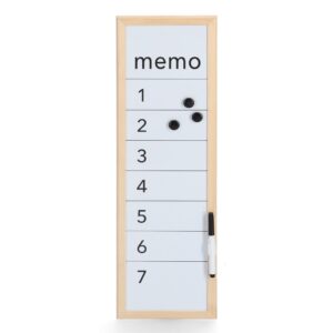 Magnet-/Schreibtafel 'Memo', Metall/Kiefer