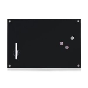 Memoboard, Glas, schwarz