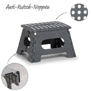 Klapphocker, Kunststoff, anthrazit