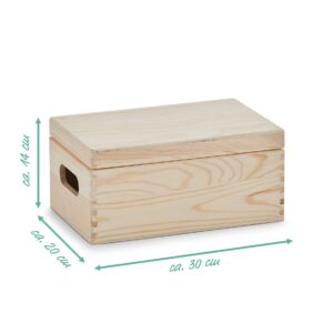 Allzweckkiste m. Deckel, Nadelholz