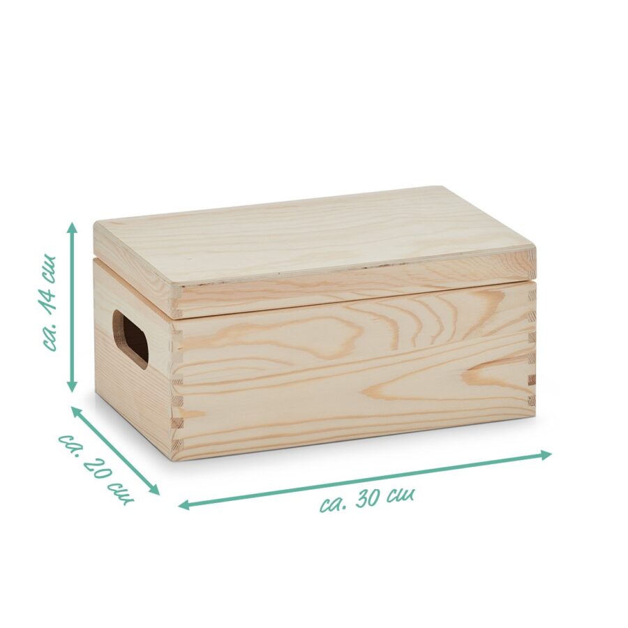 Allzweckkiste m. Deckel, Nadelholz