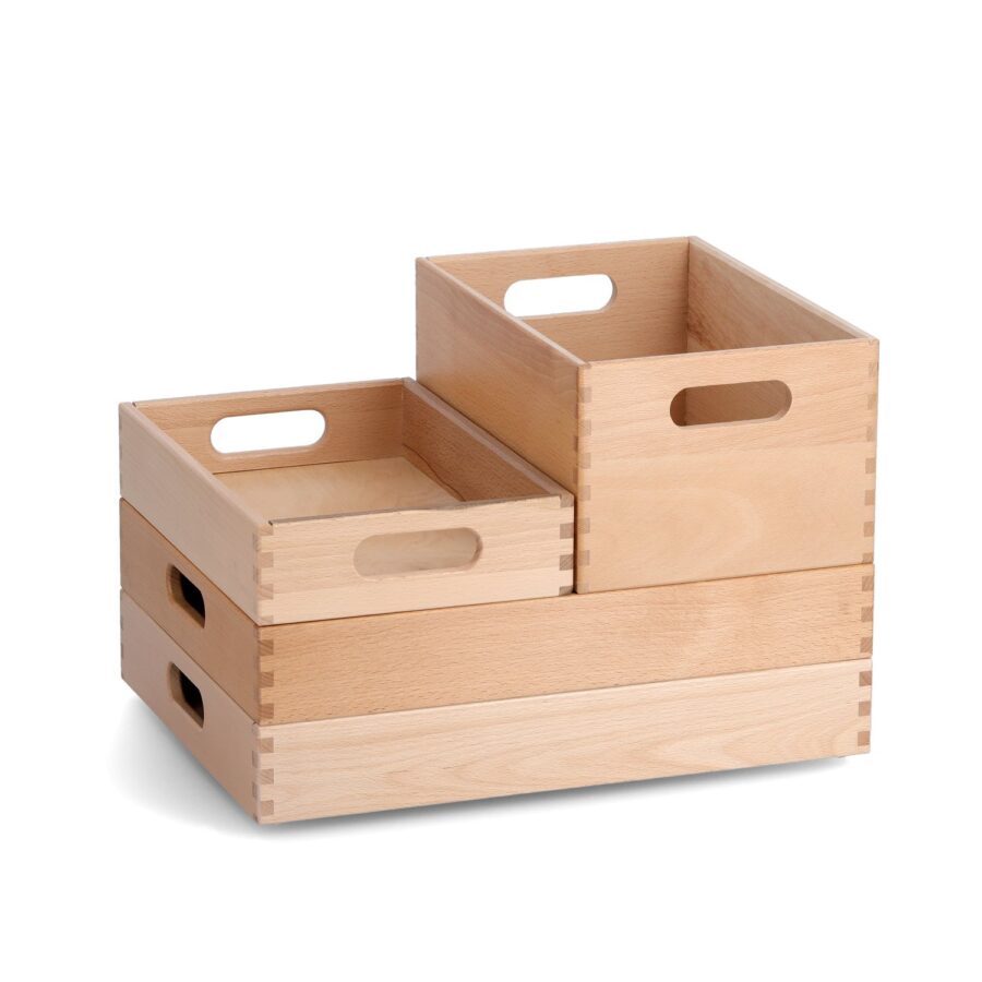 Allzweckkiste, Buche lackiert