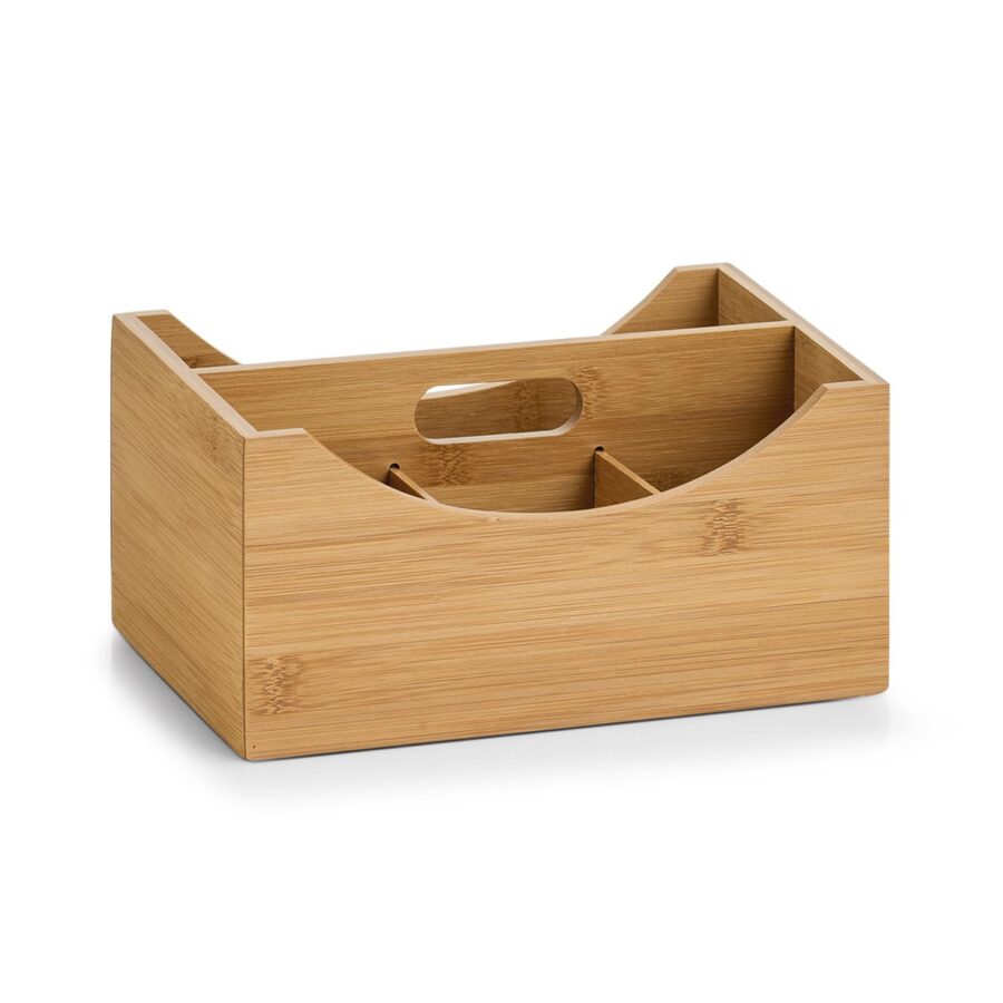 Ordnungsbox m. Griff, Bambus/MDF