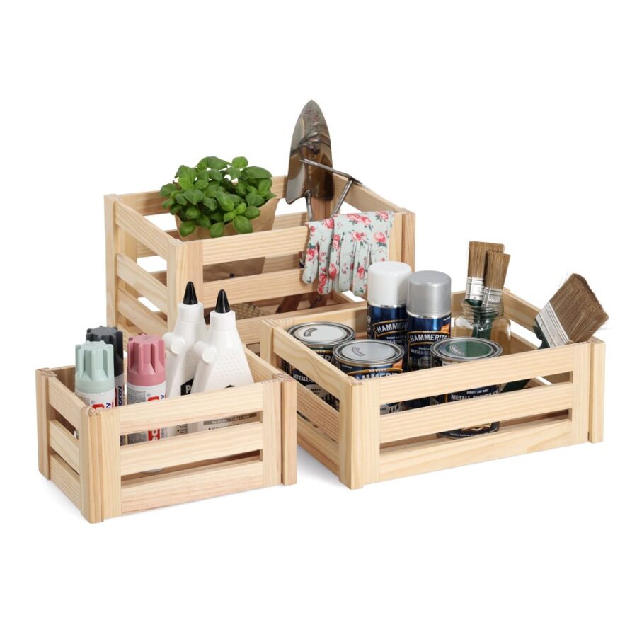 Aufbewahrungskiste 'Leisten', Kiefer