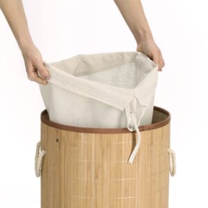 Wäschesammler, Bambus/Canvas