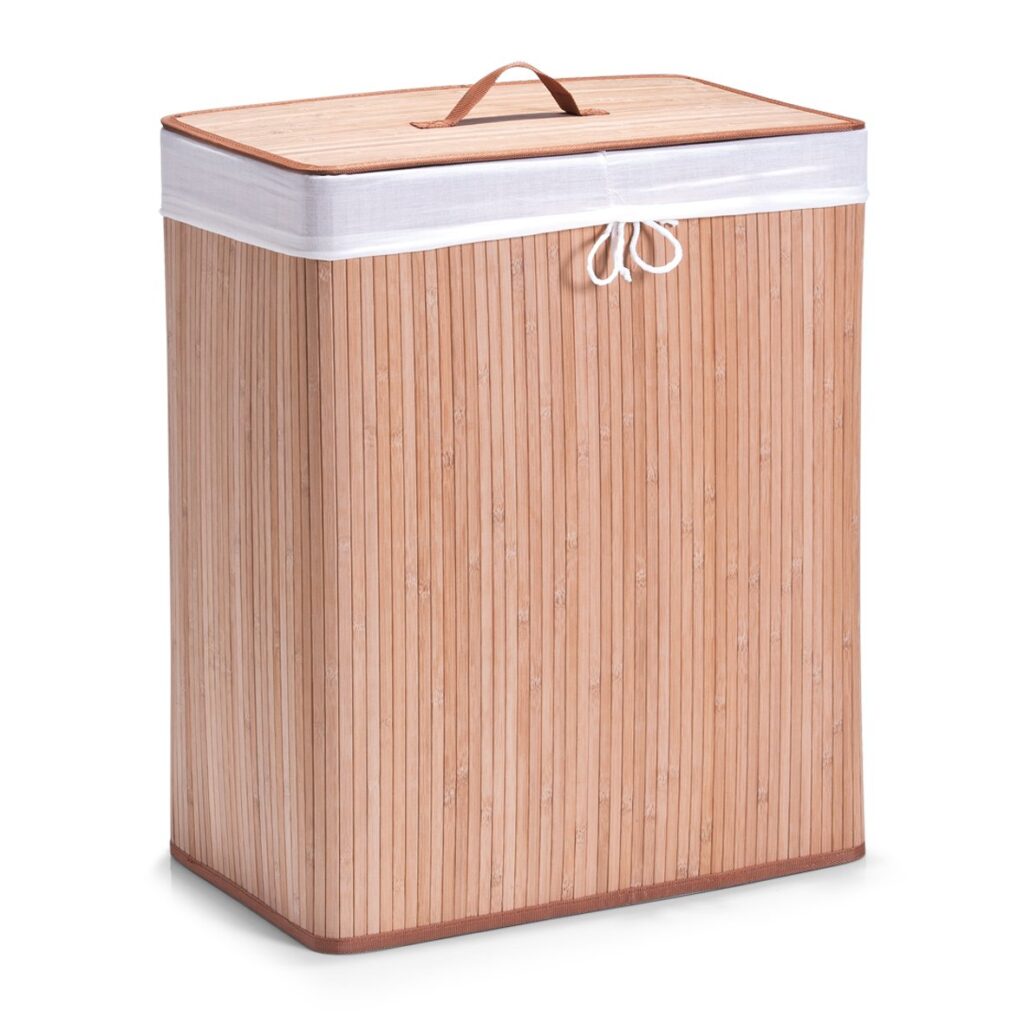 Wäschesammler, 2-fach, Bambus