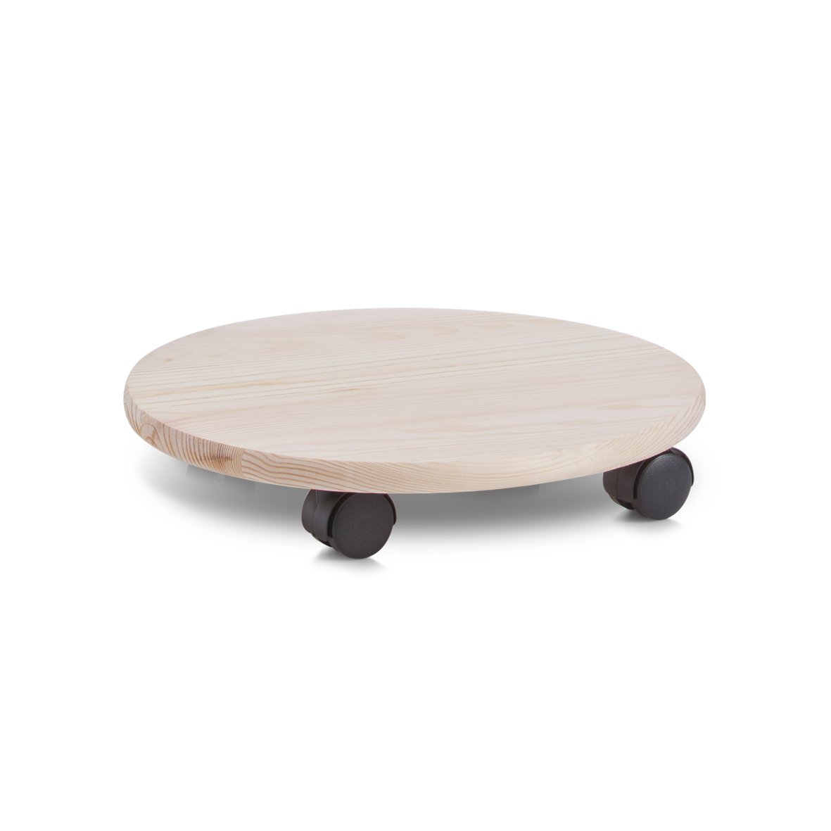 Pflanzenroller, rund, Kiefer/Kunststoff