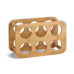 Weinregal für 6 Flaschen, Bambus