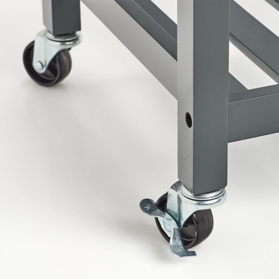 Küchenrollwagen, MDF/Bambus, anthrazit