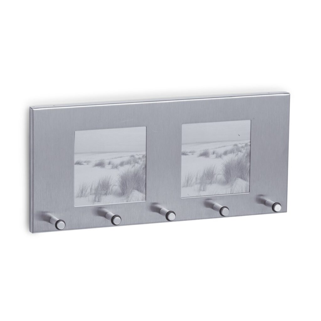 Schlüsselboard m. Fotorahmen, Edelstahl