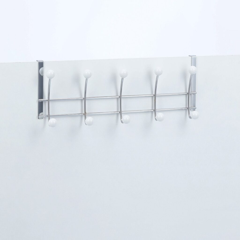 Türhängeleiste, 5-er, Metall verchromt