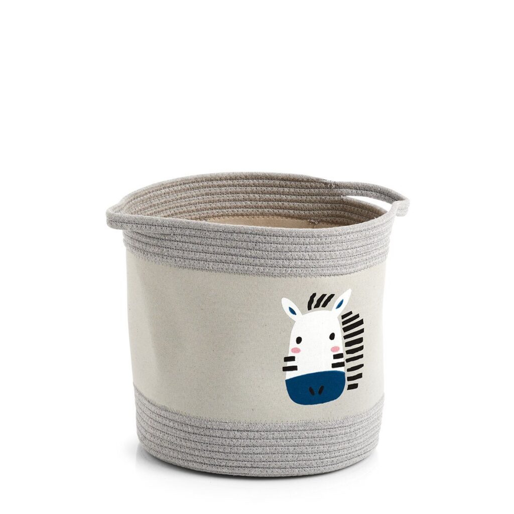 Aufbewahrungskorb "Zebra", Baumwolle/Polyester