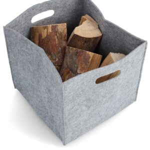 Aufbewahrungskorb, Filz, grau