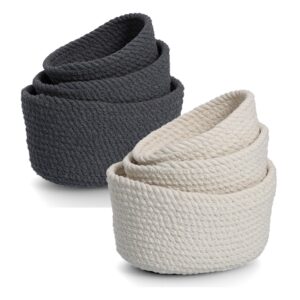 Aufbewahrungskorb-Set, 3-tlg., Baumwolle,
