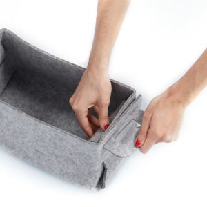 Aufbewahrungskorb, Filz, grau