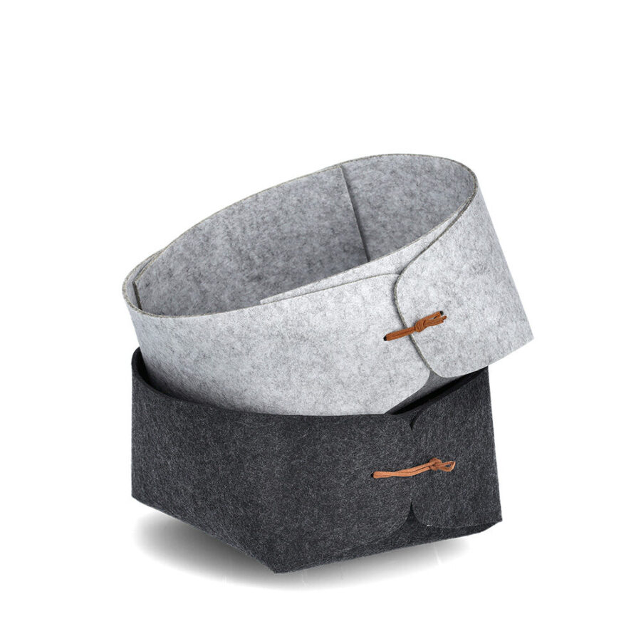 Aufbewahrungskorb, Filz, anthrazit