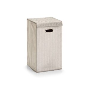 Wäschesammler "Stripes", Vlies, beige