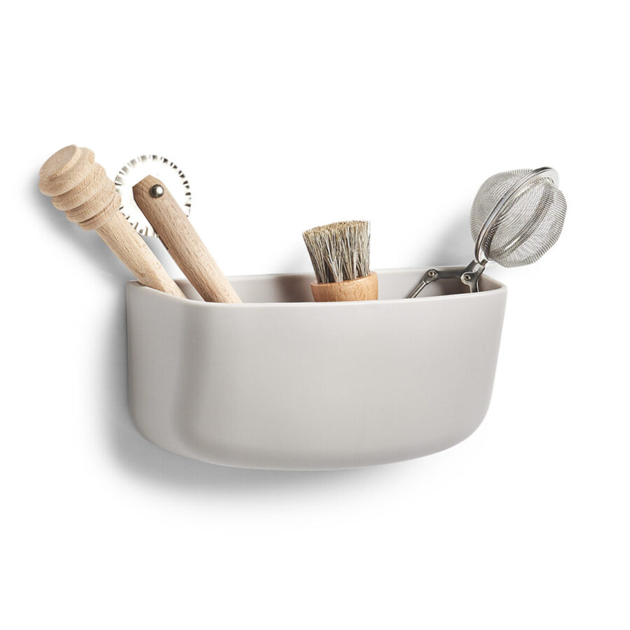 Utensilienhalter, Kunststoff, grau