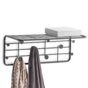 Wandgarderobe, Metall, schwarz