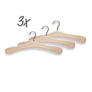 Garderobenbügel-Set, 3-tlg., Holz
