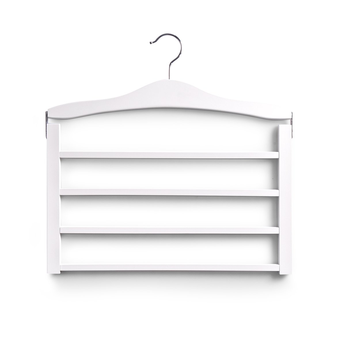 Mehrfach-Hosenbügel, Buche, weiß