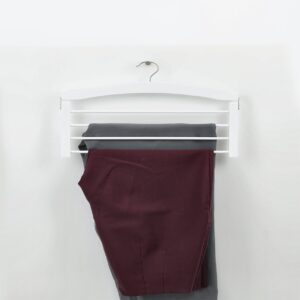 Mehrfach-Hosenbügel, Buche, weiß