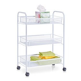 Rollwagen, Mesh, weiß