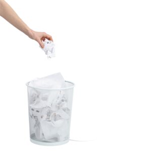 Papierkorb, Mesh, weiß