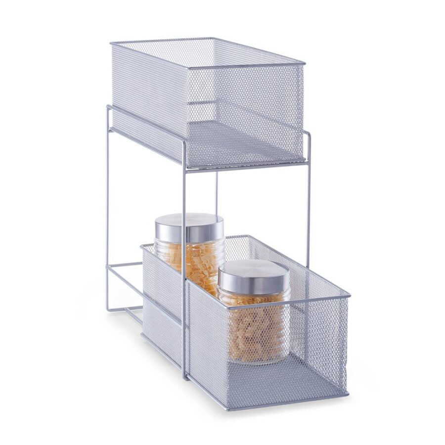 Etagenregal m. 2 Körben, Mesh