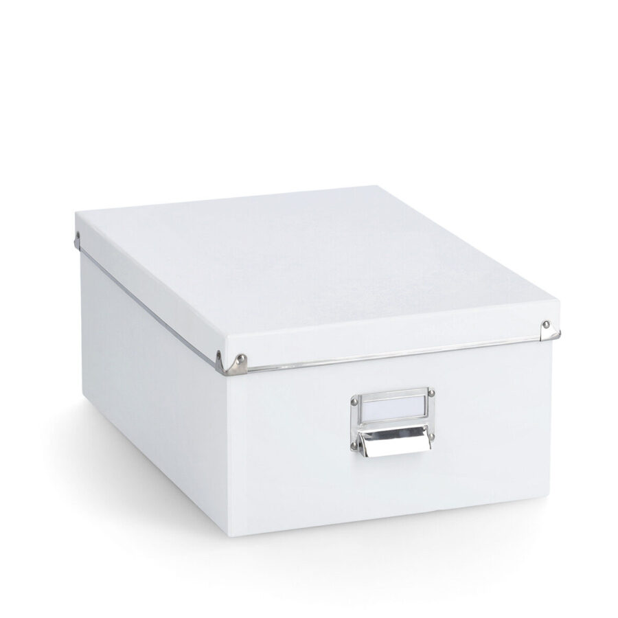 Boxen-Set, 5-tlg., Pappe, weiß