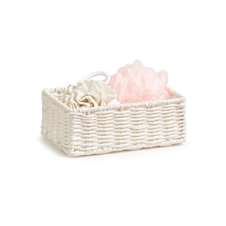 Aufbewahrungskörbchen-Set, 2-tlg., Papiergeflecht,