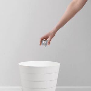 Abfalleimer, 13,5 ltr., Kunststoff, weiß