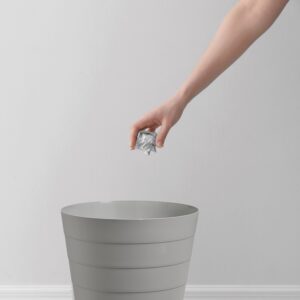 Abfalleimer, 13,5 ltr., Kunststoff, grau