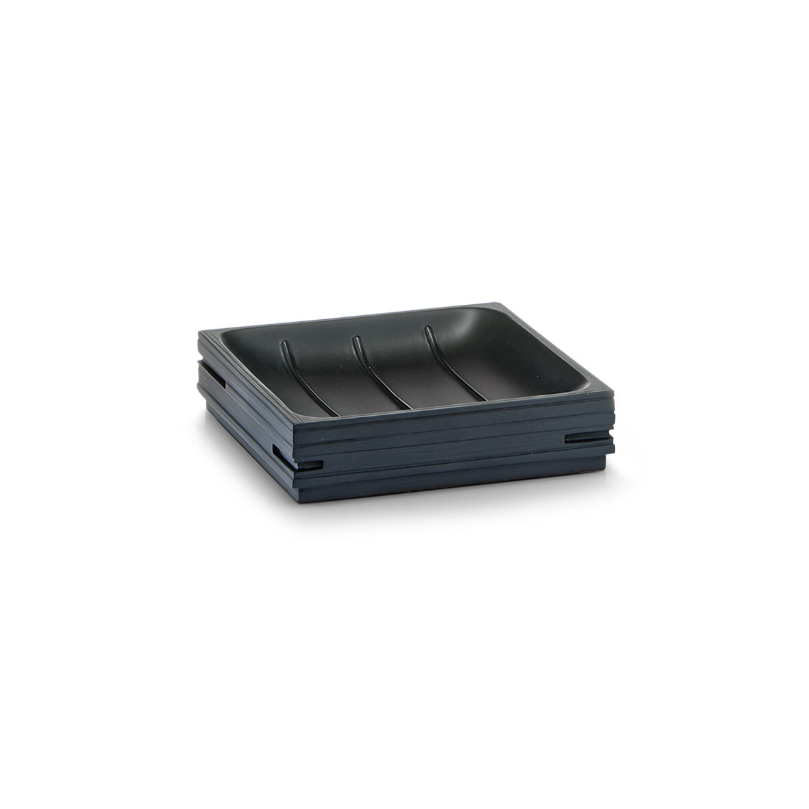 Seifenschale "Schiefer", Polyresin, schwarz