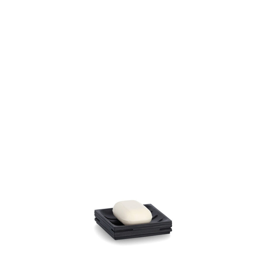 Seifenschale "Schiefer", Polyresin, schwarz