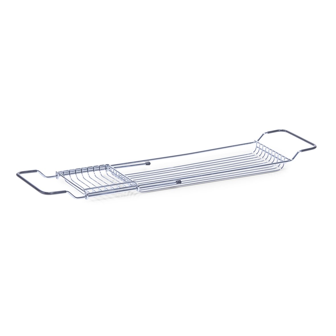 Badewannenablage, ausziehbar, Metall verchromt